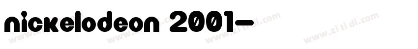 nickelodeon 2001字体转换
